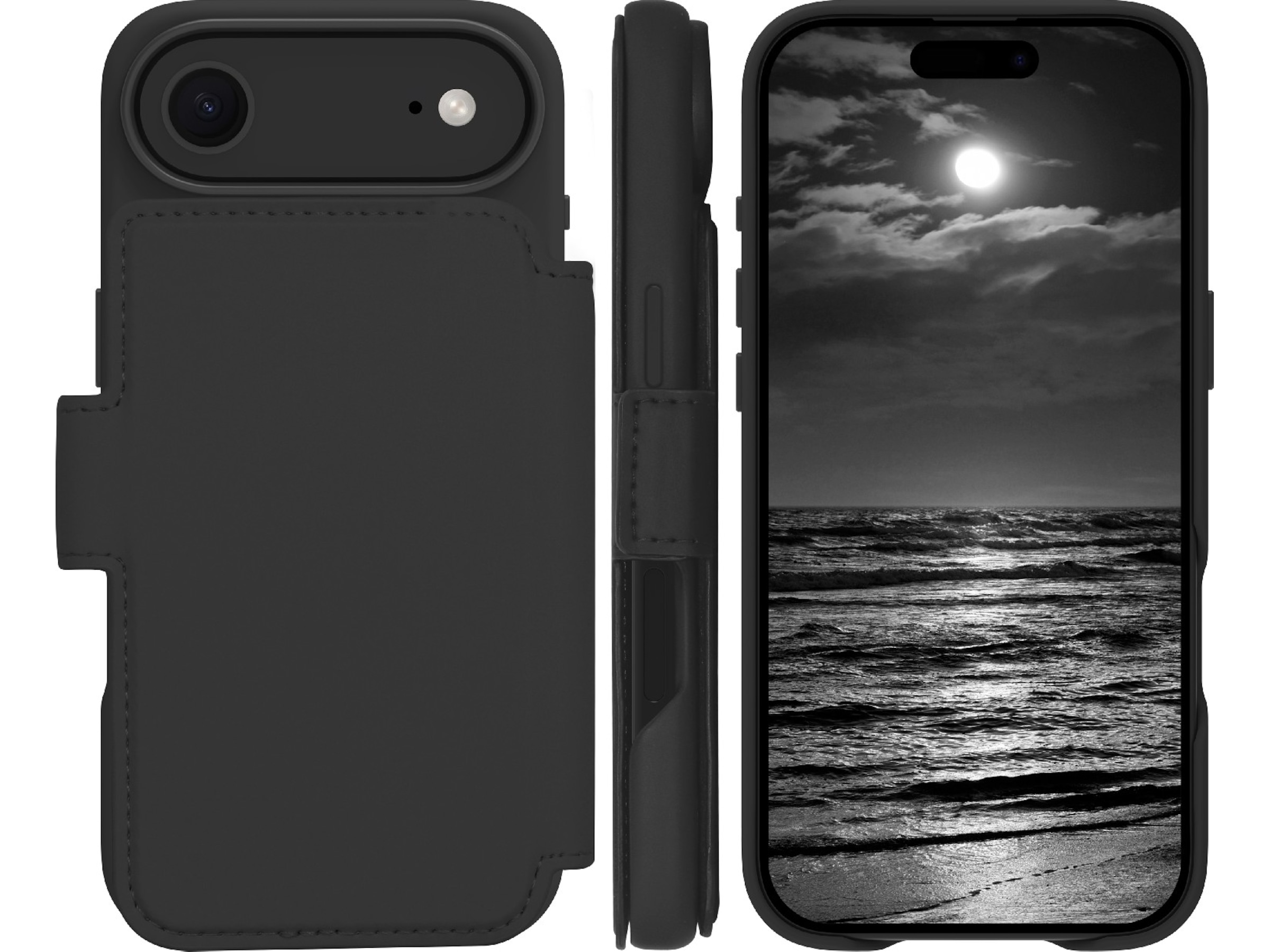 dbramante1928 iPhone Air Lynge 2-i-1 Wallet cover (midnight) Mobilcover