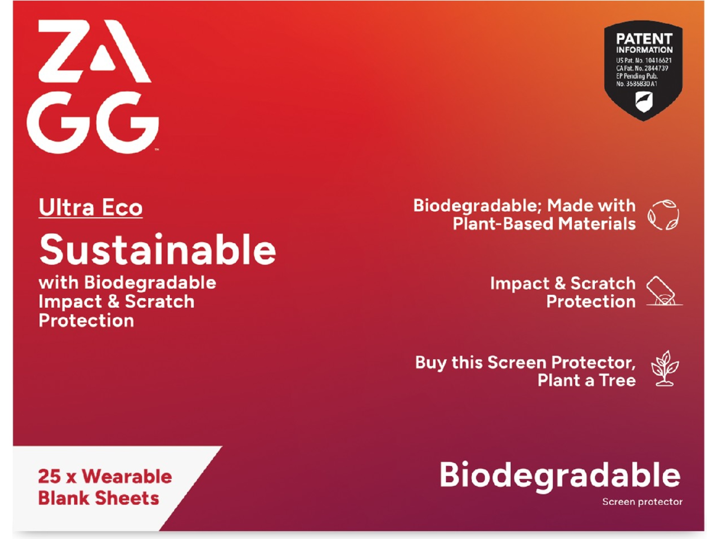 ZAGG Ultra ECO Smartwatch skærmbeskytter Skærmbeskyttelse mobiltelefon