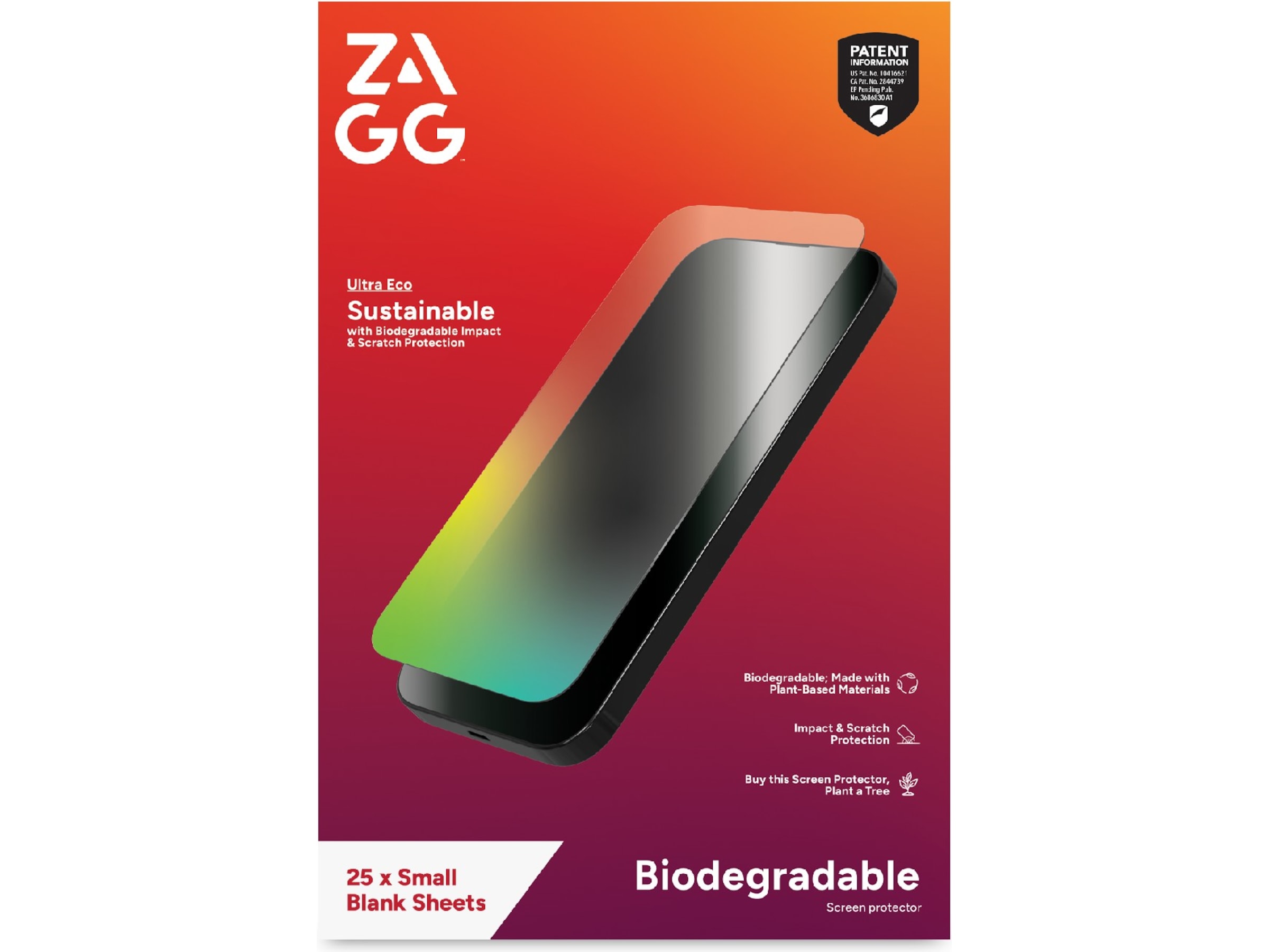 ZAGG Ultra Eco Smartphone skærmbeskytter Skærmbeskyttelse mobiltelefon