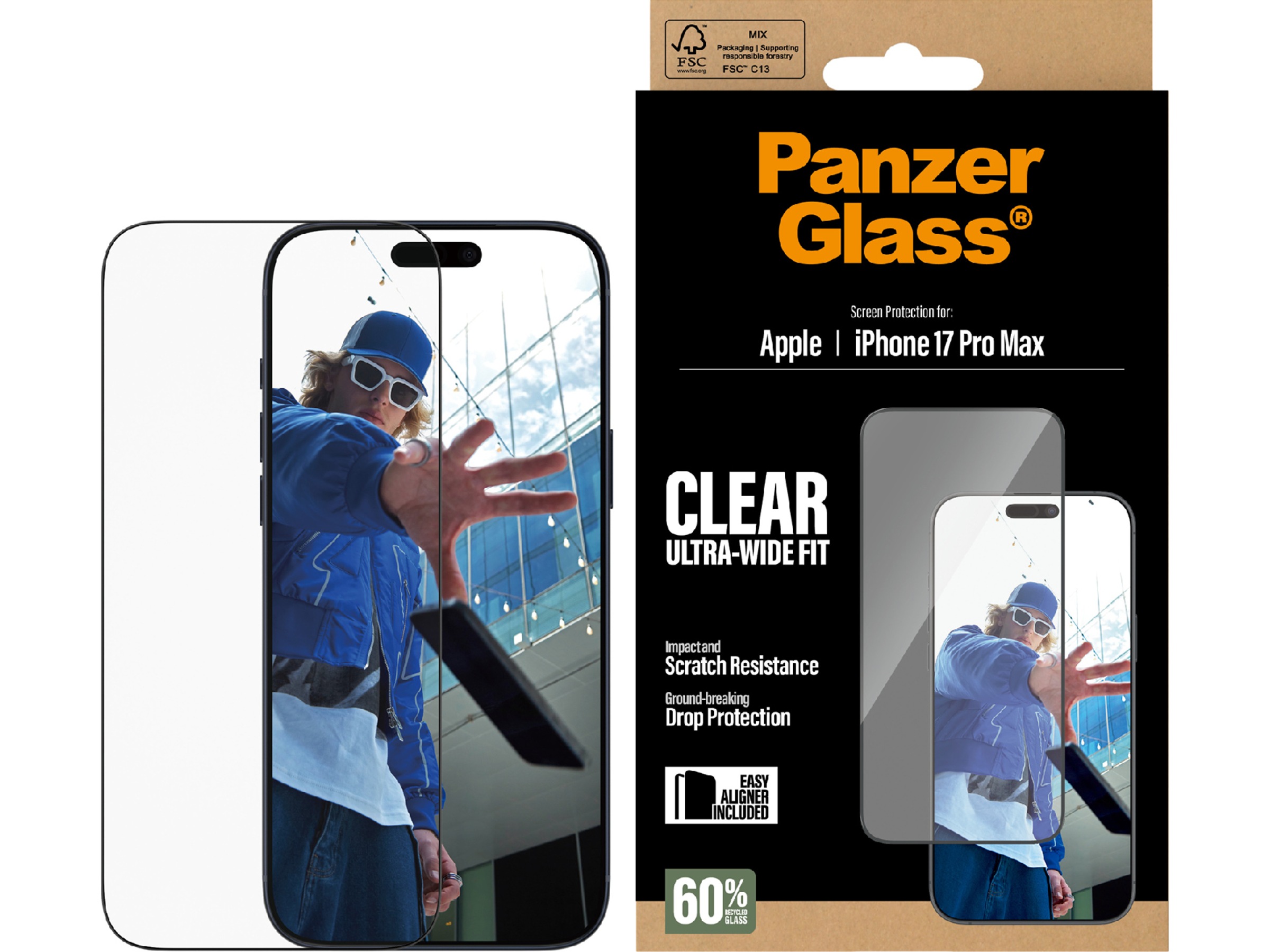 PanzerGlass iPhone 17 Pro Max Skærmbeskytter Skærmbeskyttelse mobiltelefon