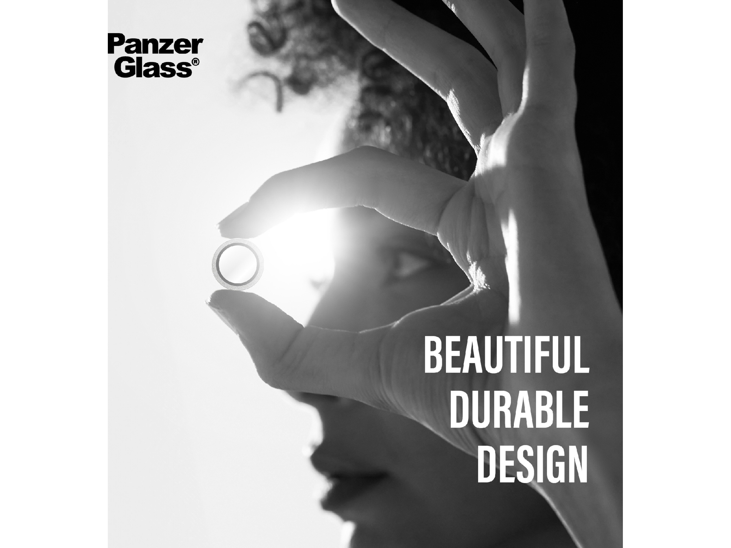 PanzerGlass iPhone 17 Pro / 17 Pro Max / 16 Pro / 16 Pro Max Hoops Linsebeskytter (glitter silver) Skærmbeskyttelse mobiltelefon