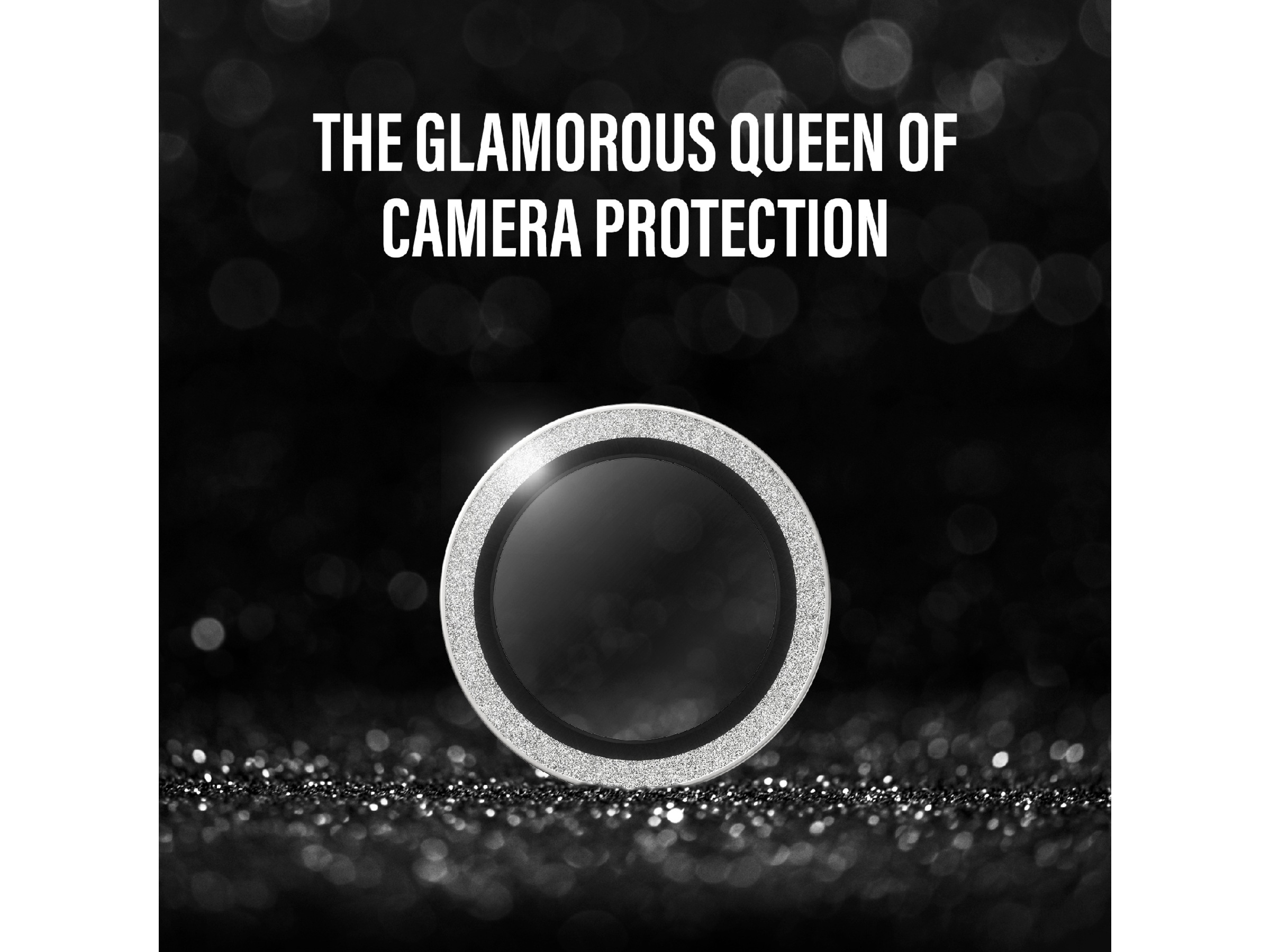 PanzerGlass iPhone Air Hoops Linsebeskytter (glitter silver) Skærmbeskyttelse mobiltelefon