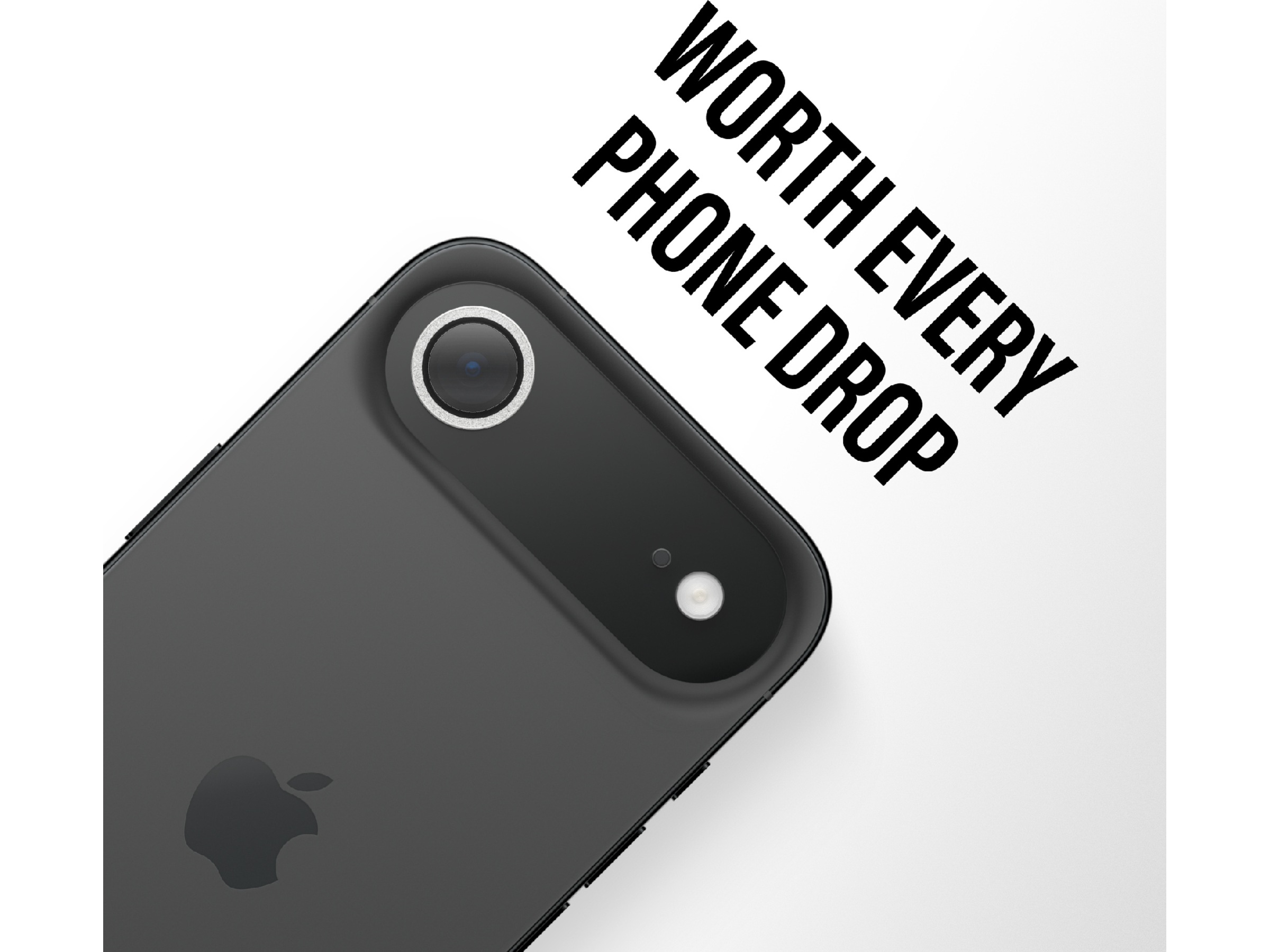 PanzerGlass iPhone Air Hoops Linsebeskytter (glitter silver) Skærmbeskyttelse mobiltelefon