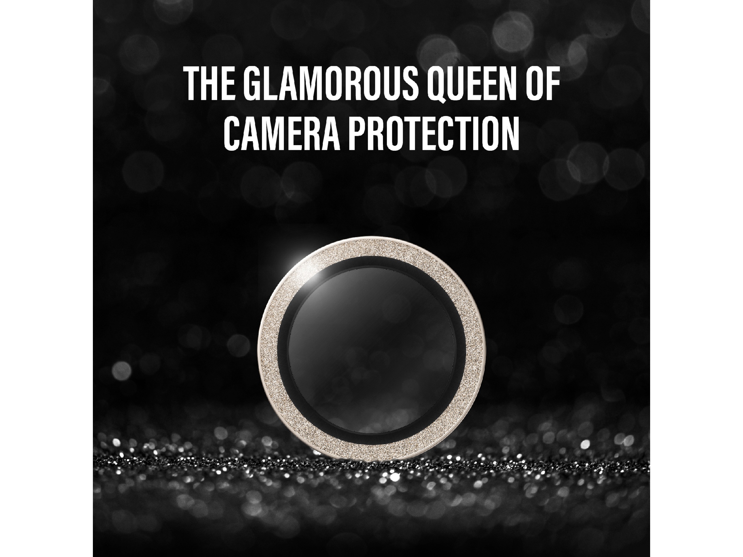 PanzerGlass iPhone Air Hoops Linsebeskytter (glitter gold) Skærmbeskyttelse mobiltelefon