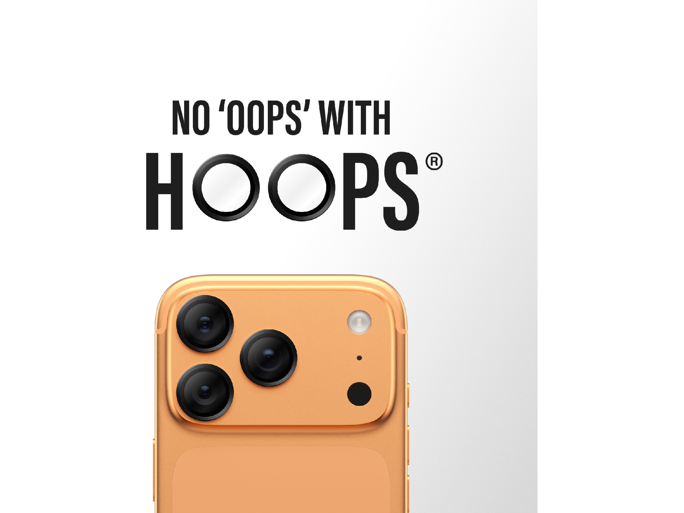 PanzerGlass iPhone 17 Pro / 17 Pro Max / 16 Pro / 16 Pro Max Hoops Linsebeskytter (sort) Skærmbeskyttelse mobiltelefon