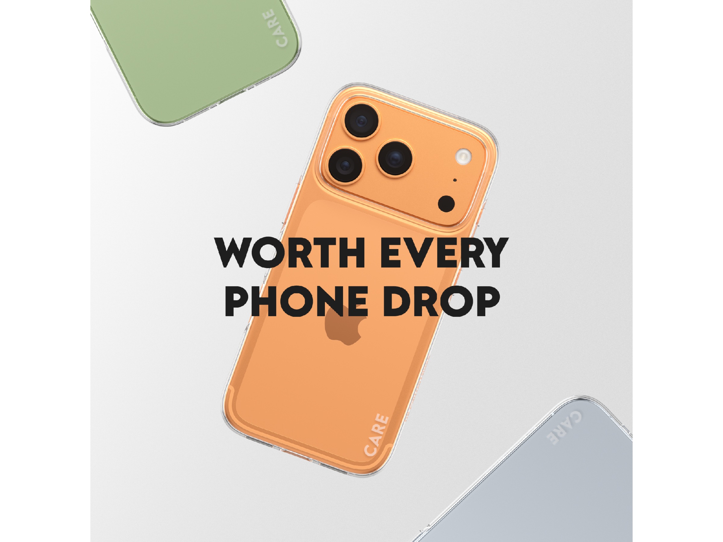 PanzerGlass CARE iPhone 17 Pro Fashion Silikone cover (gennemsigtig) Mobilcover