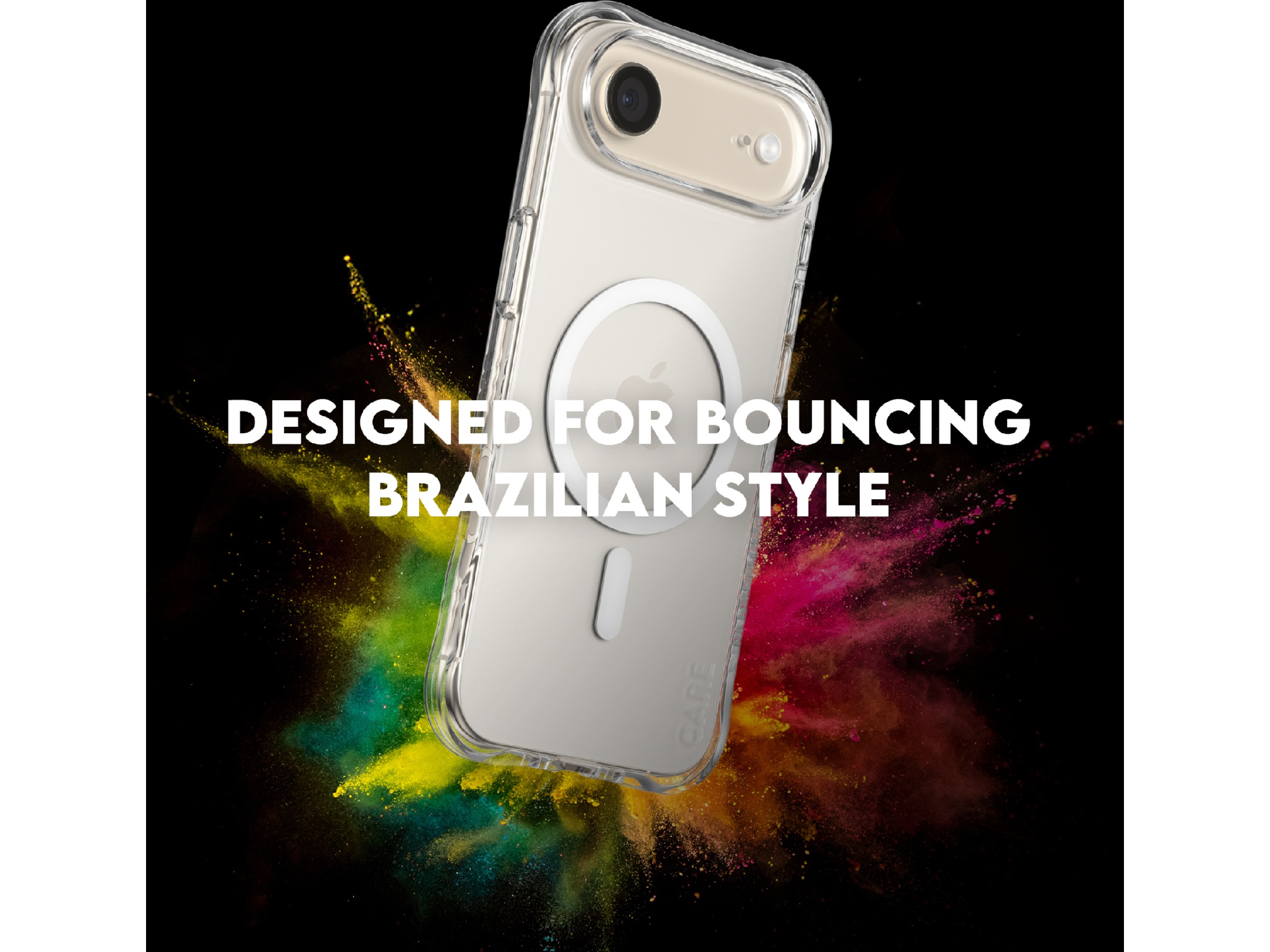 PanzerGlass CARE iPhone Air Samba Hardcase cover (gennemsigtig/hvid) Mobilcover