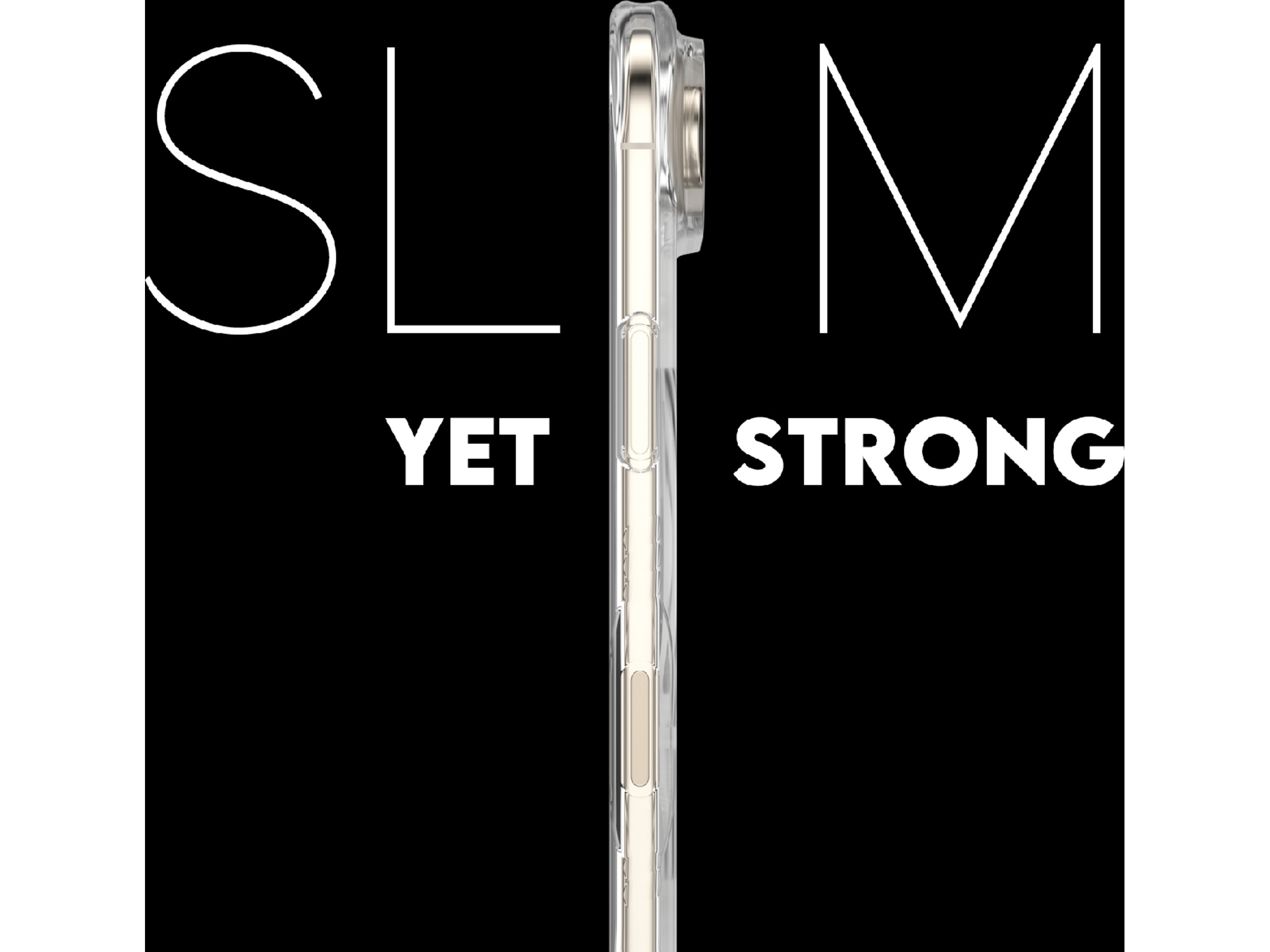 PanzerGlass CARE iPhone Air Samba Hardcase cover (gennemsigtig/hvid) Mobilcover