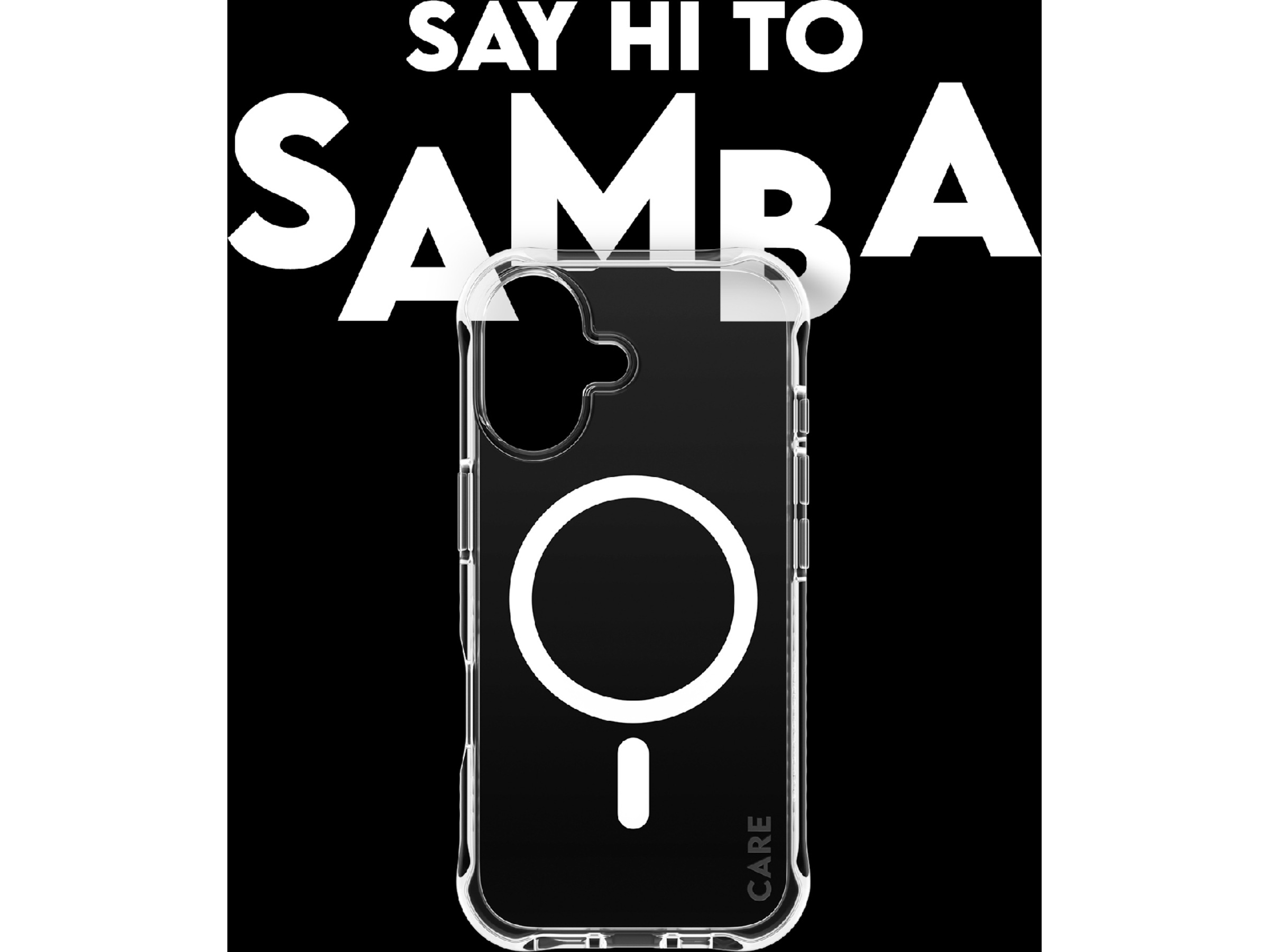PanzerGlass CARE iPhone 17 Samba Hardcase cover (gennemsigtig/hvid) Mobilcover
