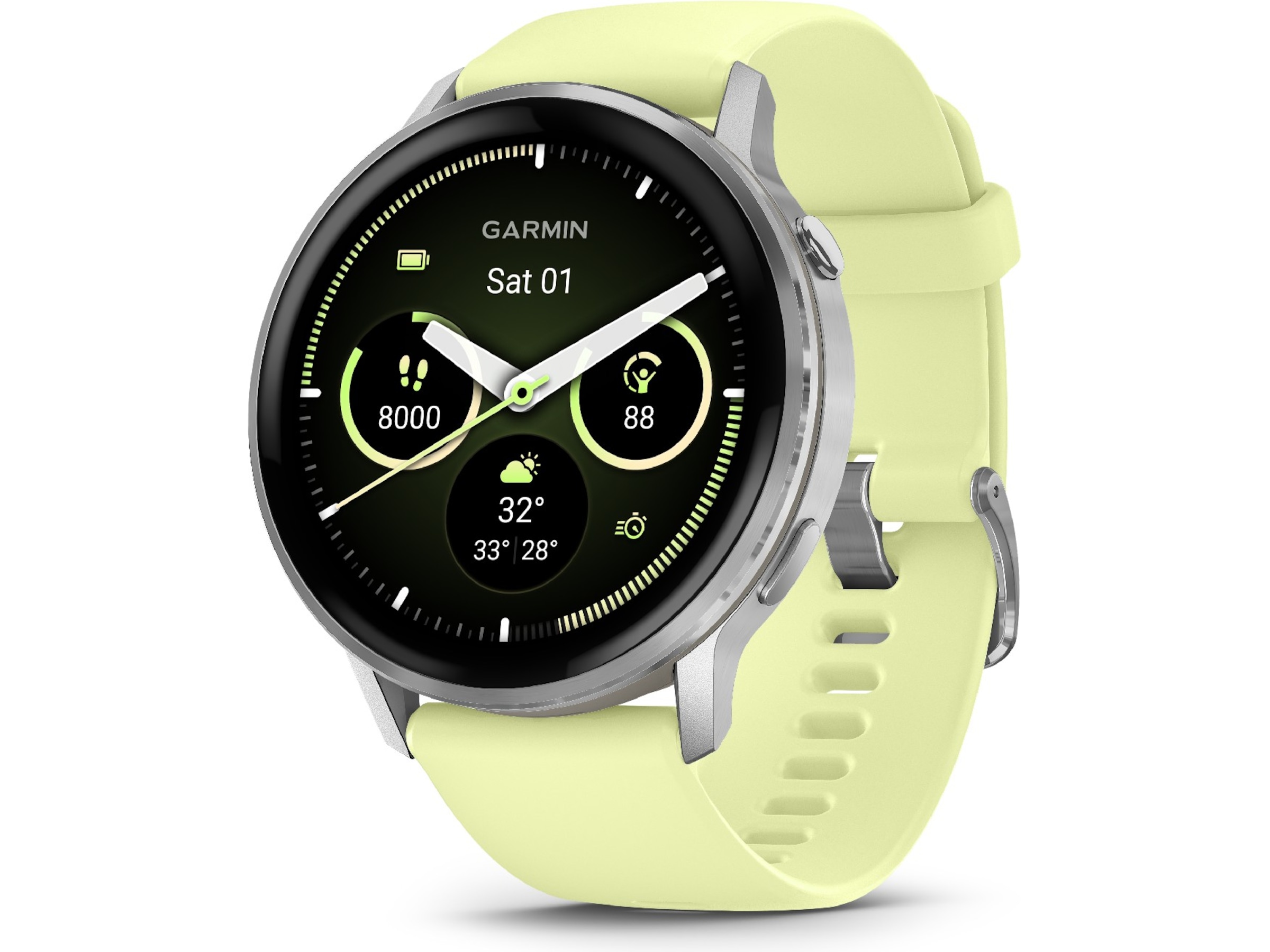 Garmin Venu 4 45mm GPS (silver/citron) Smartwatches