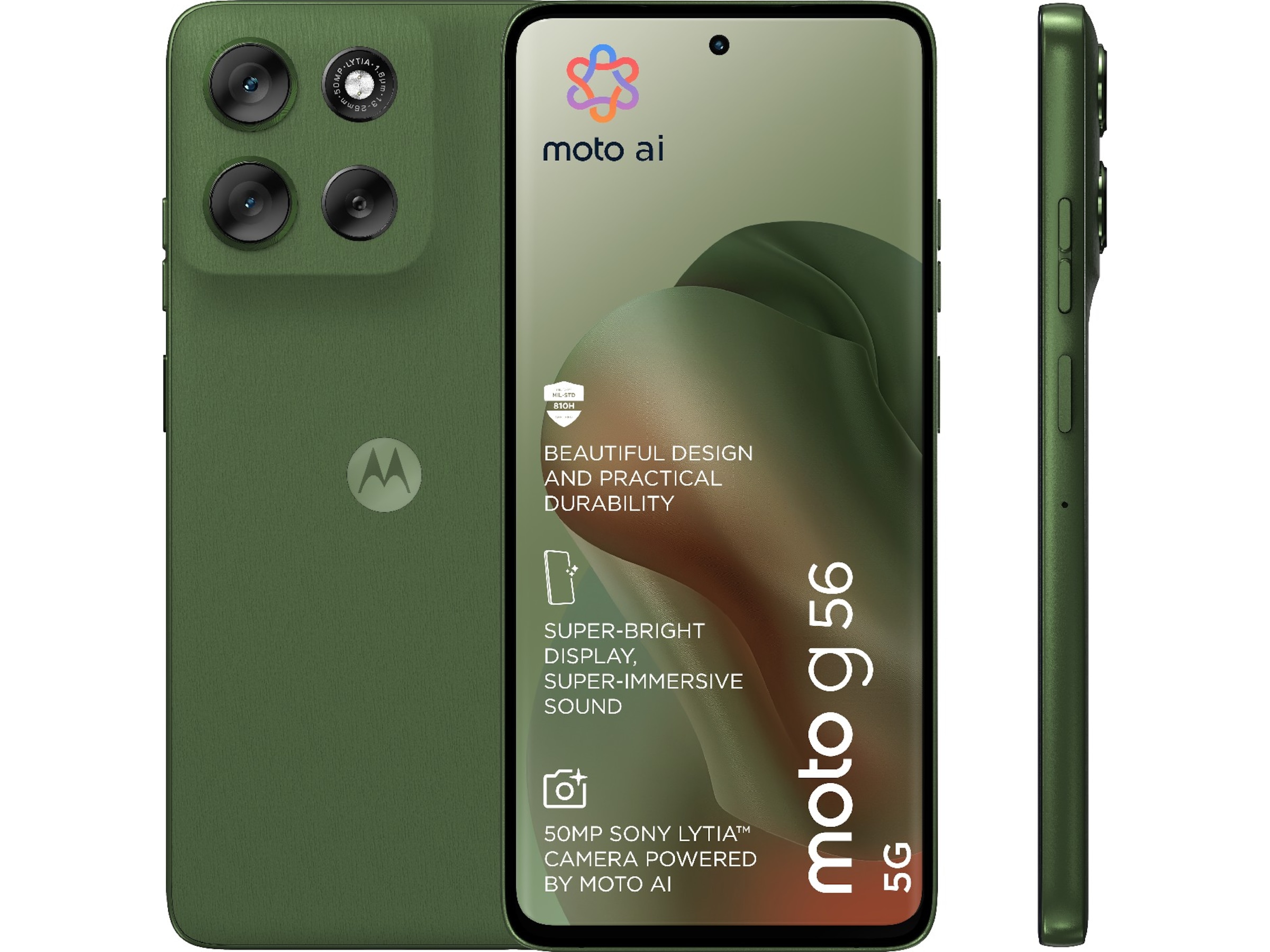 Motorola G56 256GB (dill) Mobiltelefoner