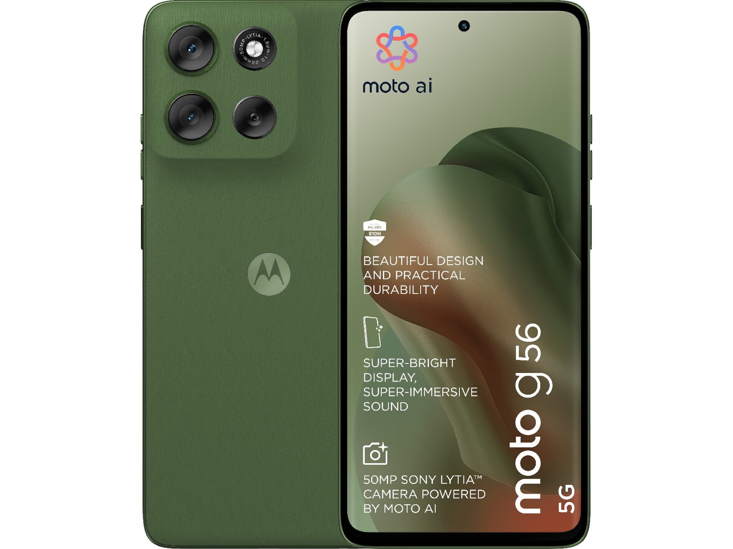 Motorola G56 256GB (dill) Mobiltelefoner