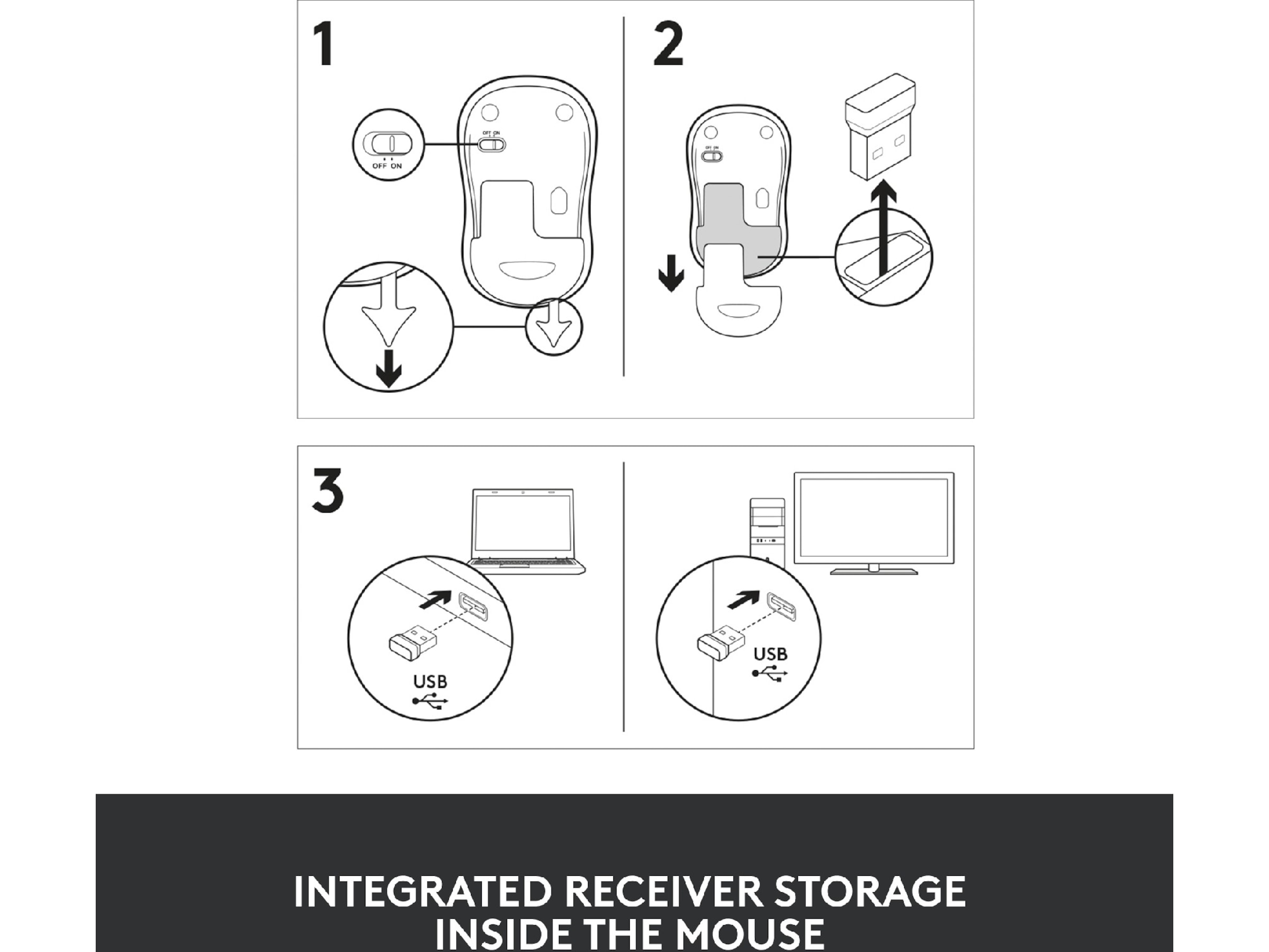 Logitech M185 Trådløs Mus Rød Mus