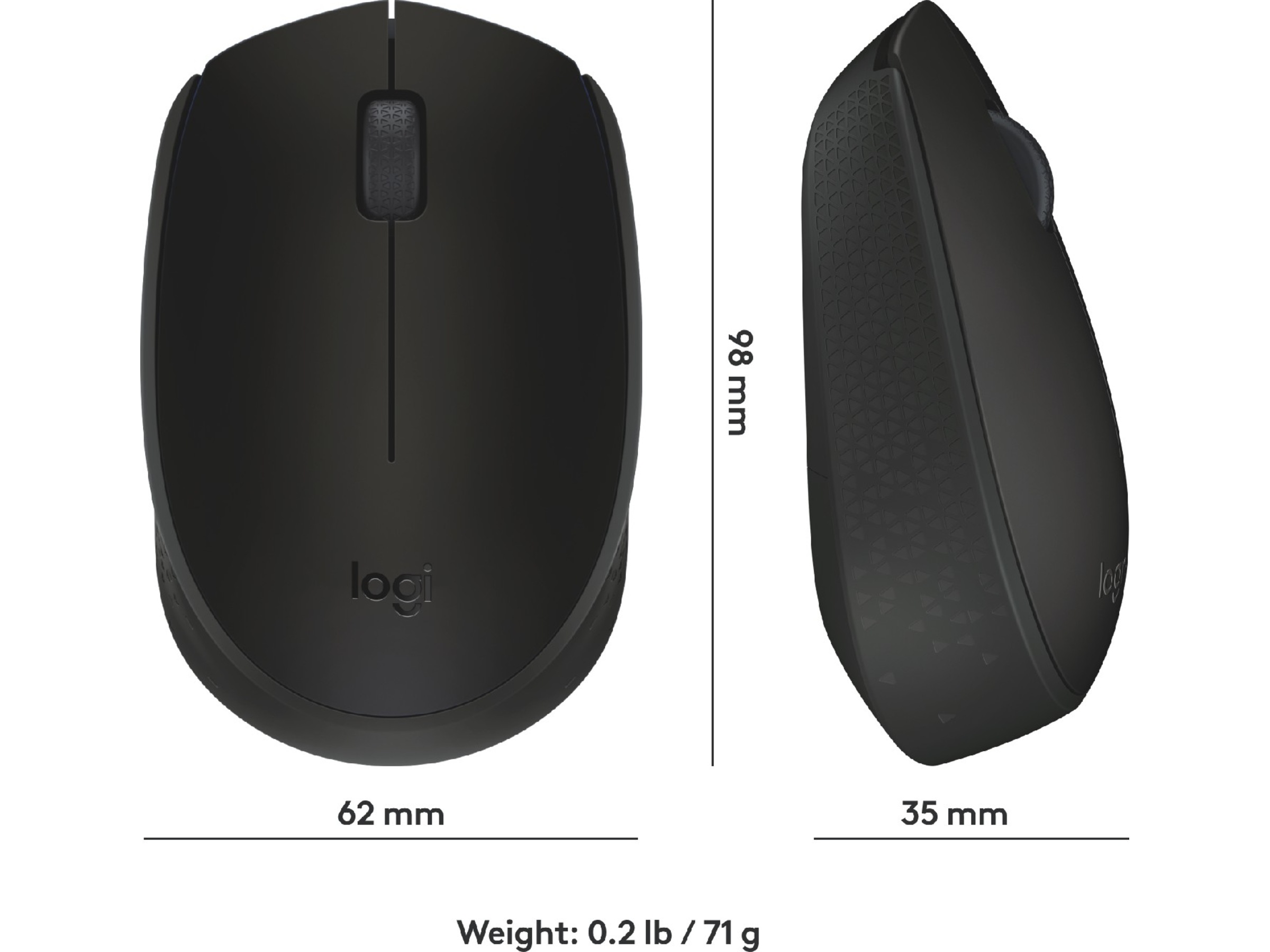 Logitech M171 Trådløs Mus Sort Mus
