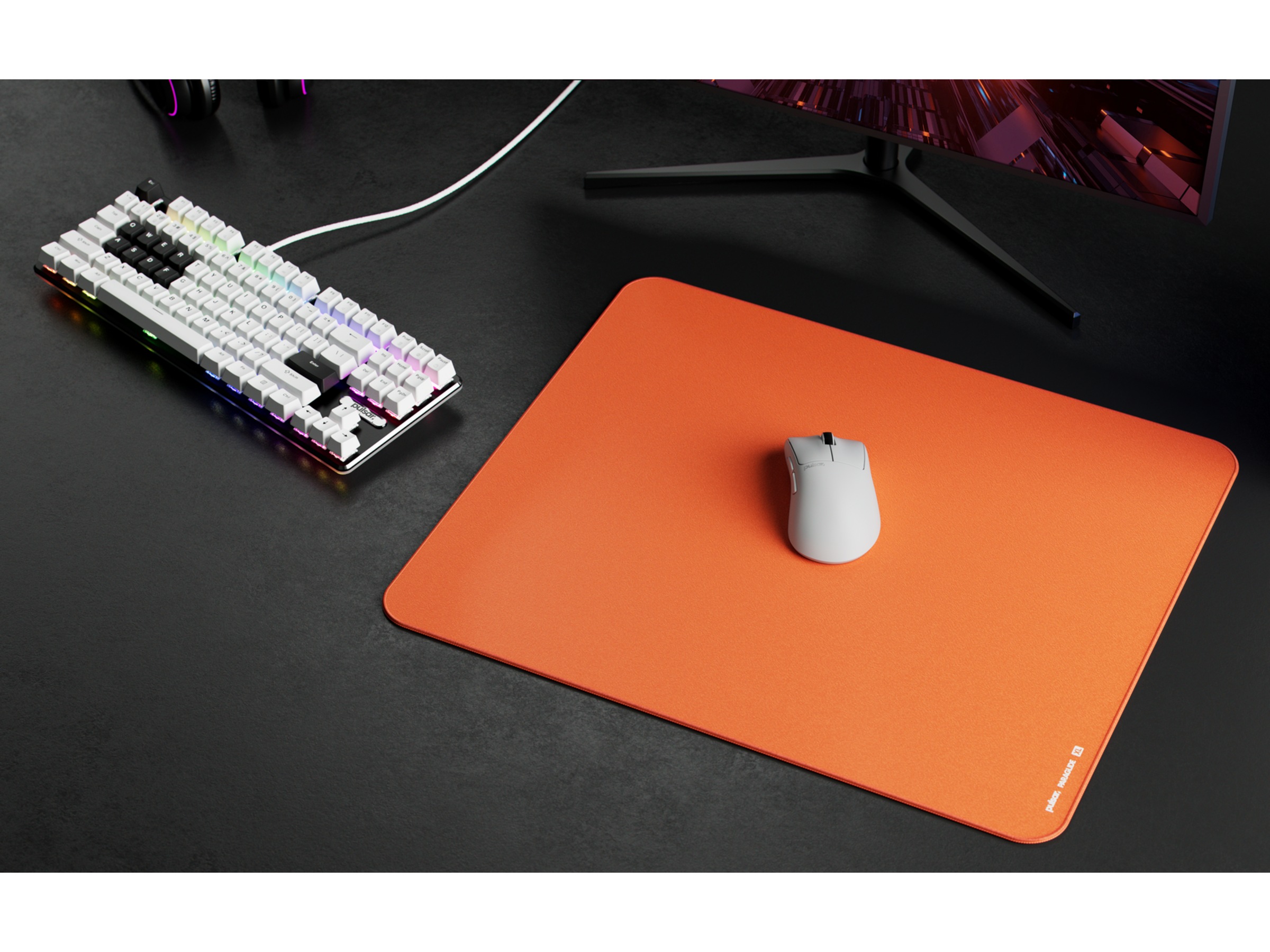 Pulsar ParaGlide Musemåtte XL (orange) Gamingmusemåtte