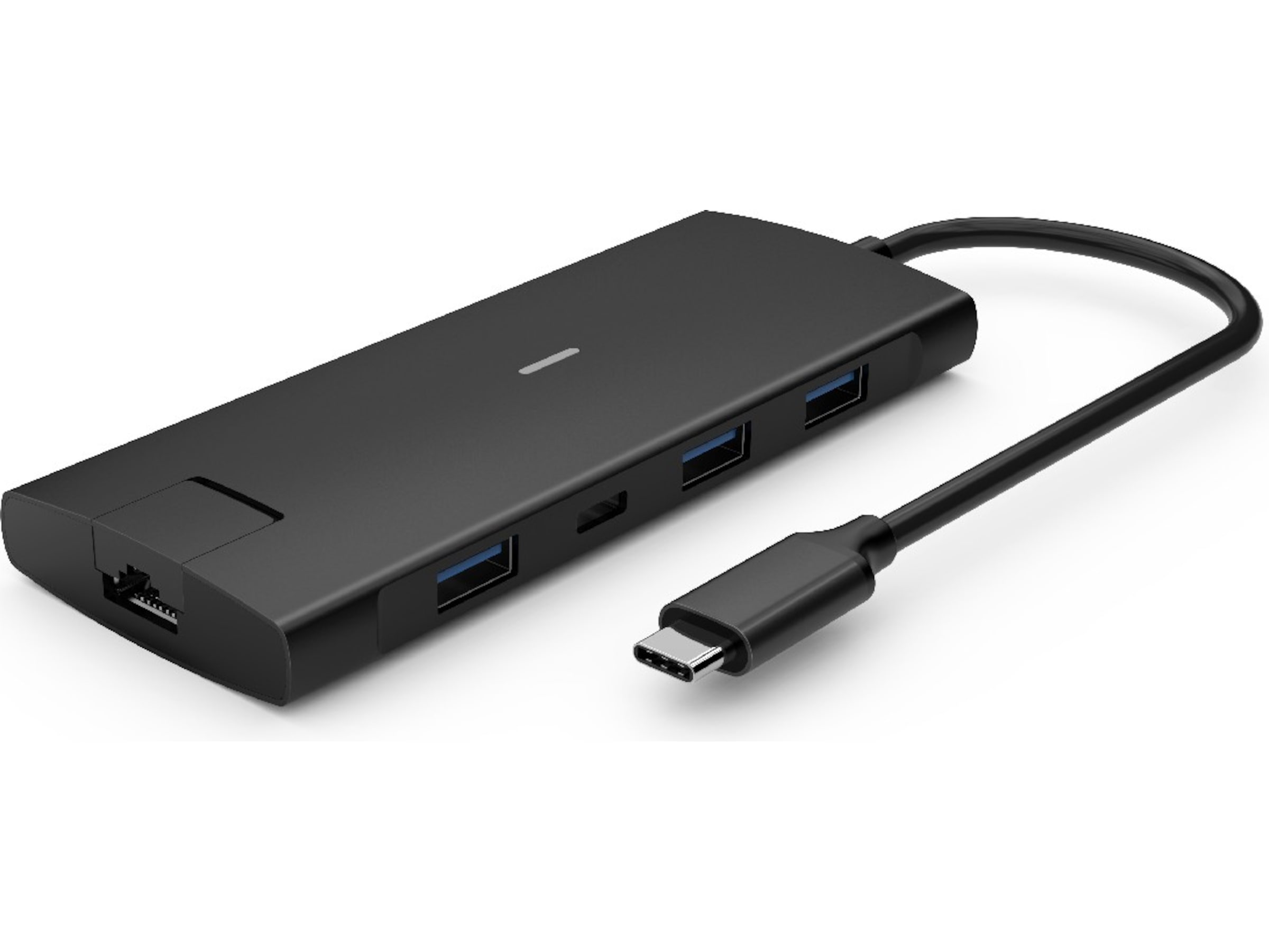 iiglo 8-i-1 Slim MultiPort Docking (sort) Dockingstation og USB-hub