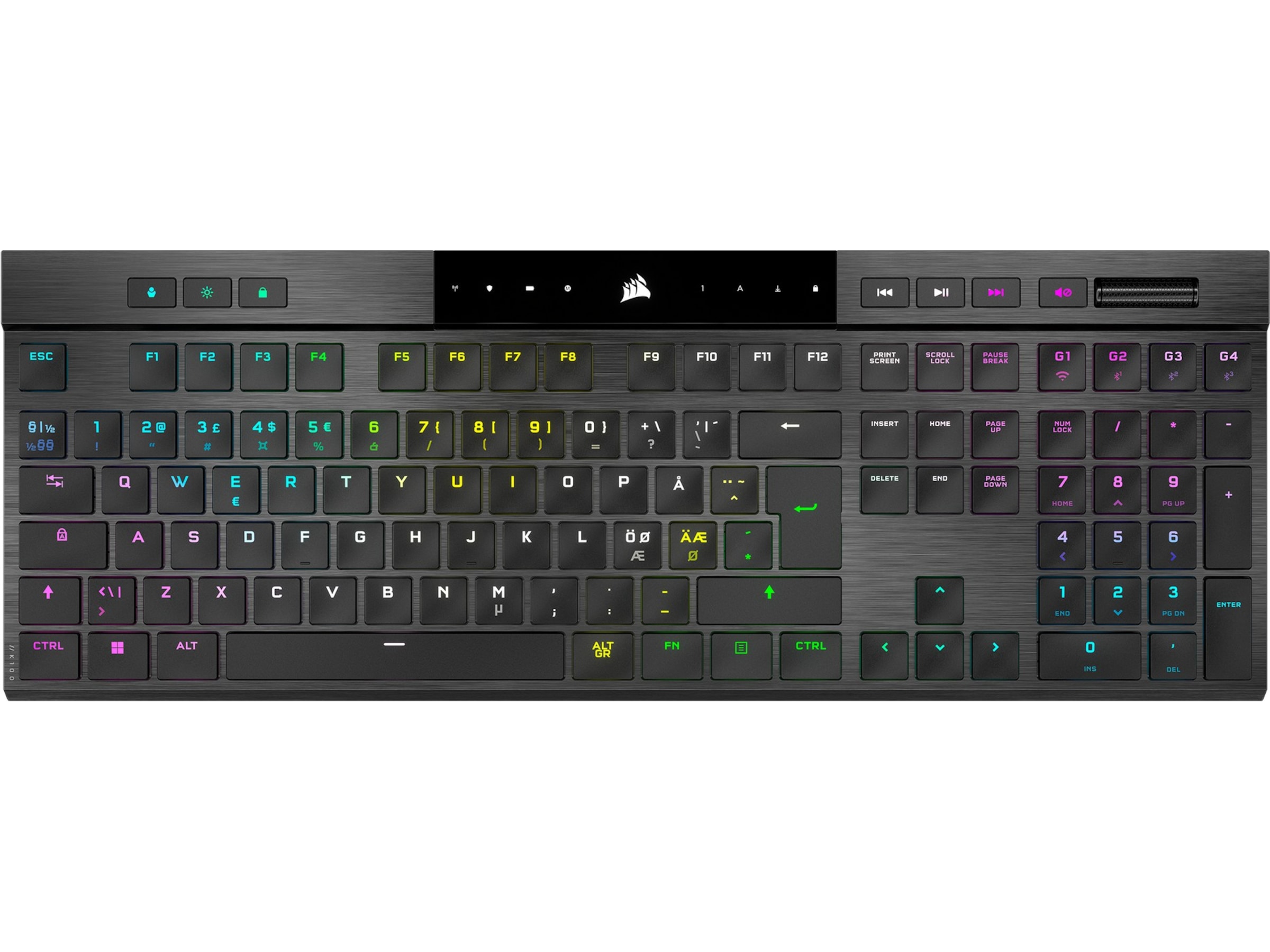 Corsair K100 Air Trådløst Gaming Tastatur RGB (sort) Gamingkeyboard