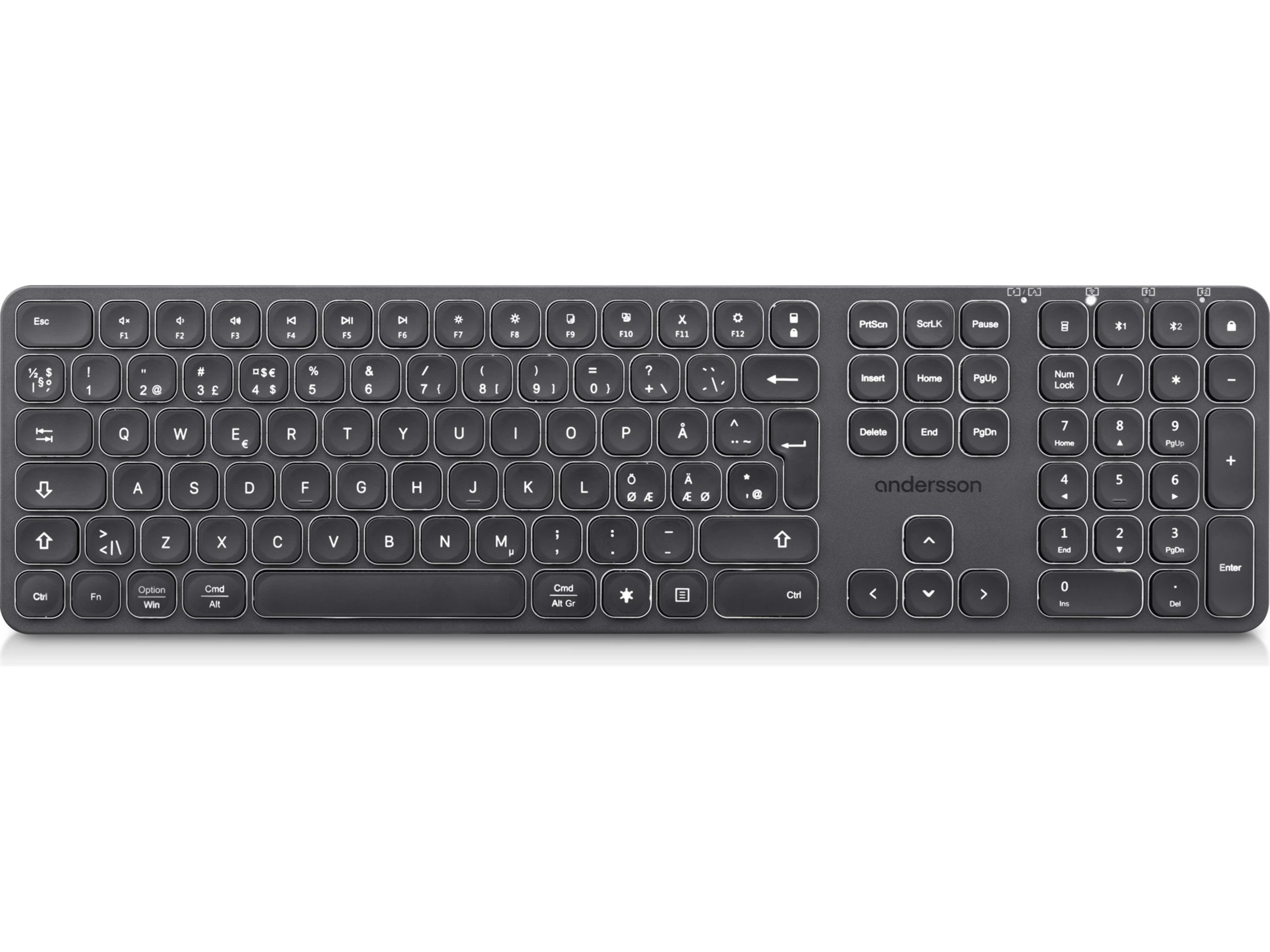 Andersson WSK-3000 trådløst tastatur (sort) Keyboards