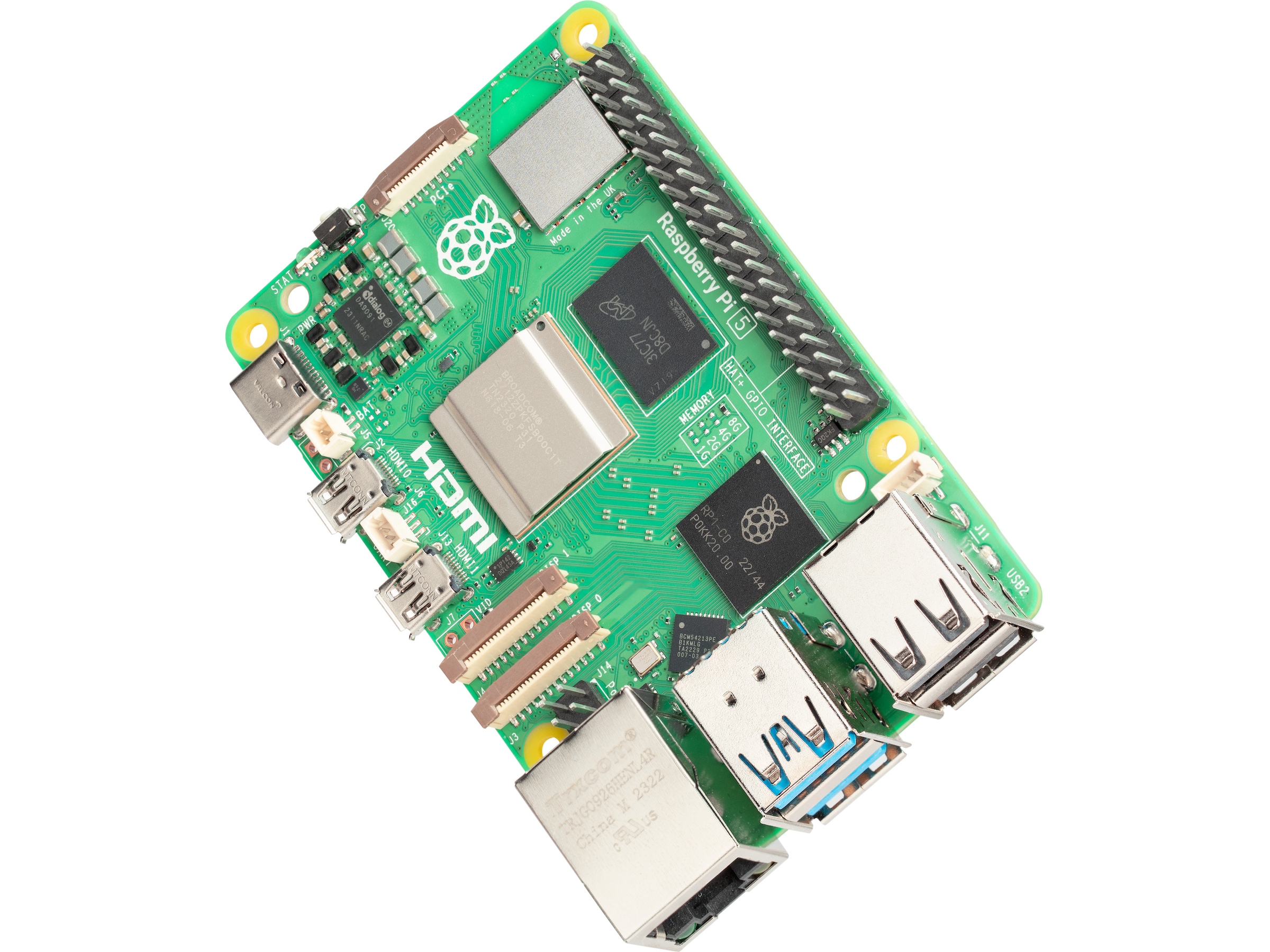 Raspberry Pi 5 Model B, 8GB RAM Integreret CPU