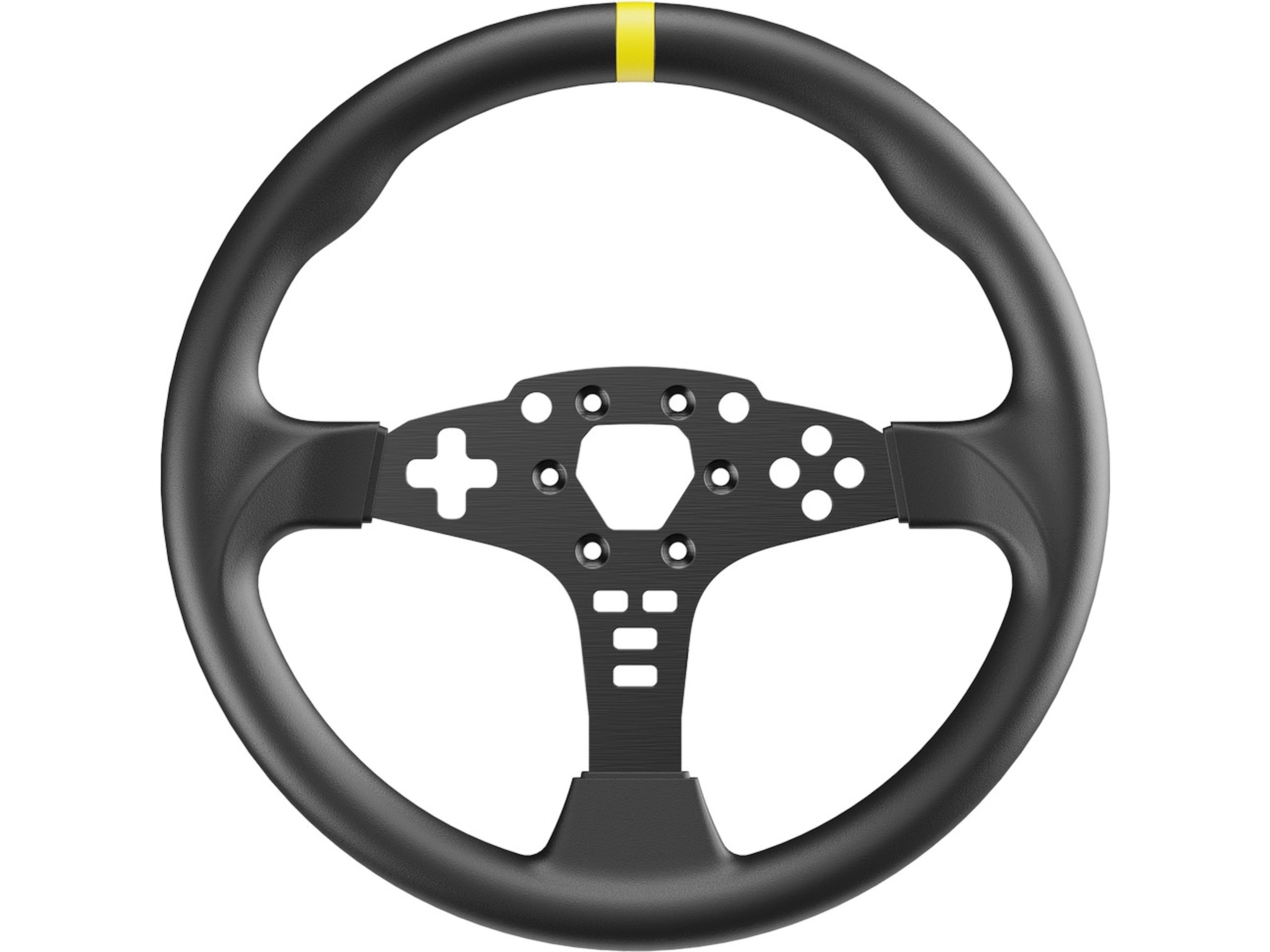 Moza Racing 12-inch Round Wheel Mod for ES Rat og pedaler