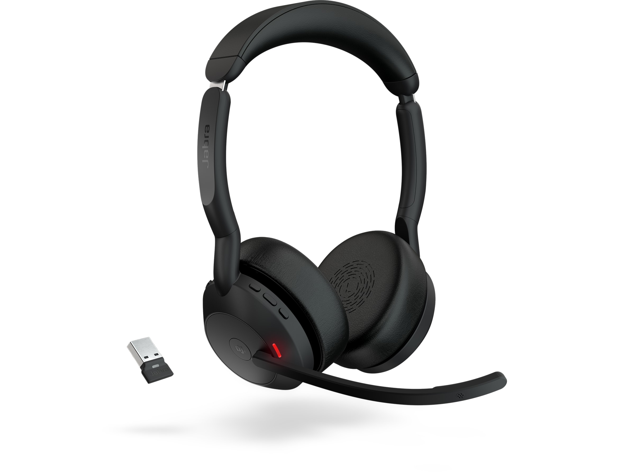 Jabra Evolve2 55 Link380a MS Teams Stereo Stand Trådløst headset