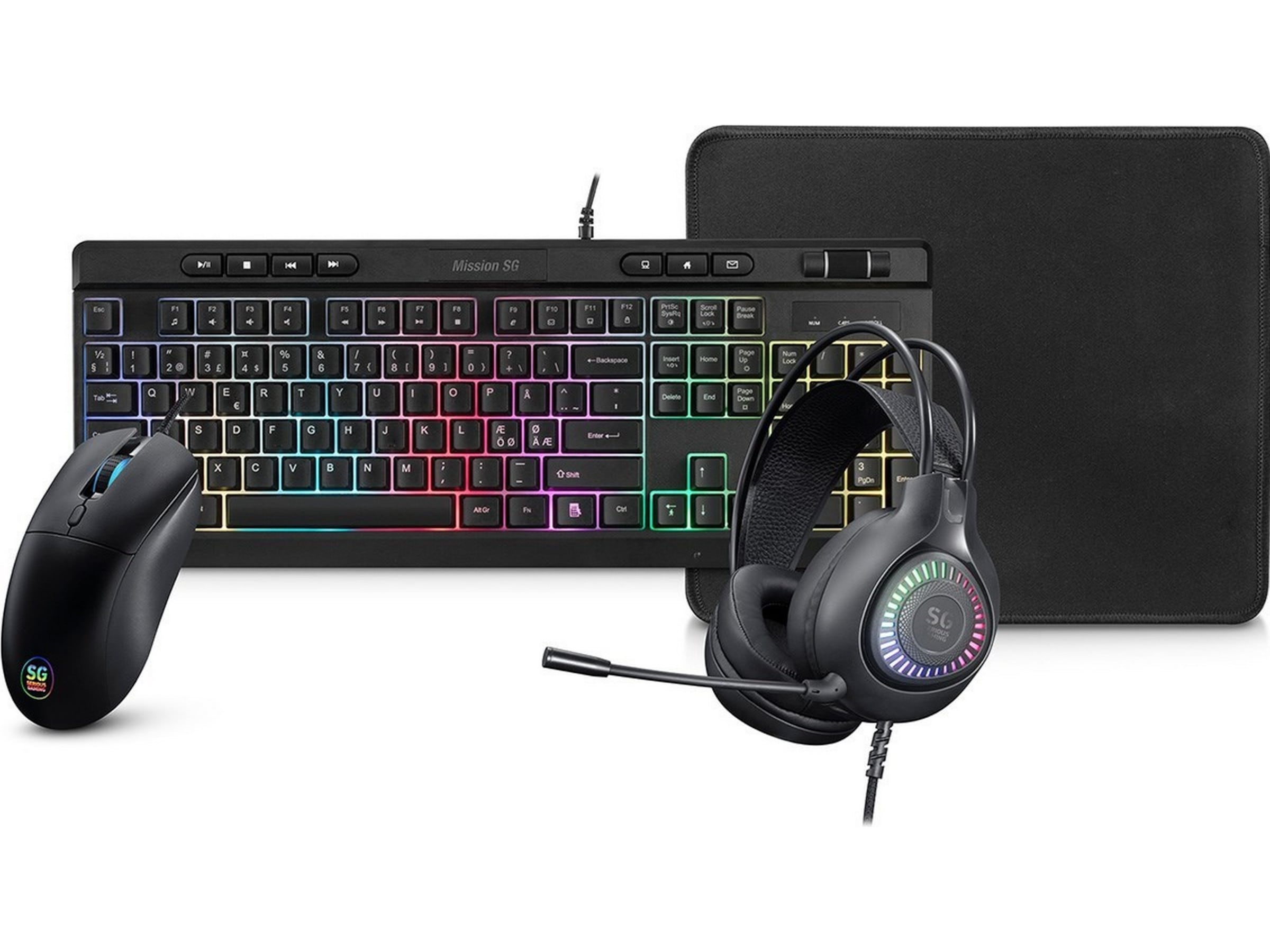 Mission SG GGB 2.3 gaming-pakke med RGB Gamingpakke