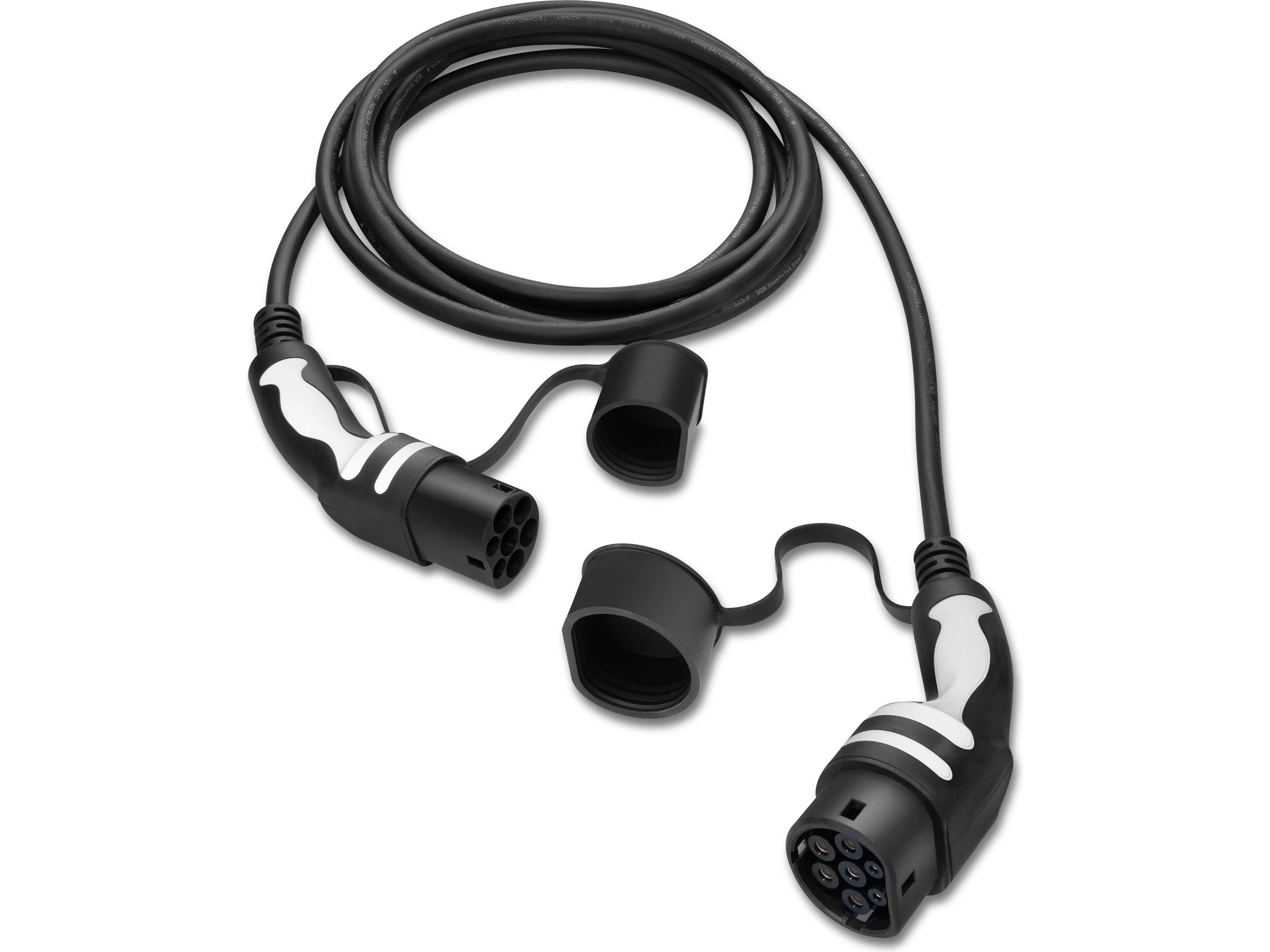 Freev EV-Charge 3000 Type 2 opladningskabel 5m (sort/hvid) Elektriske bil opladerkabler