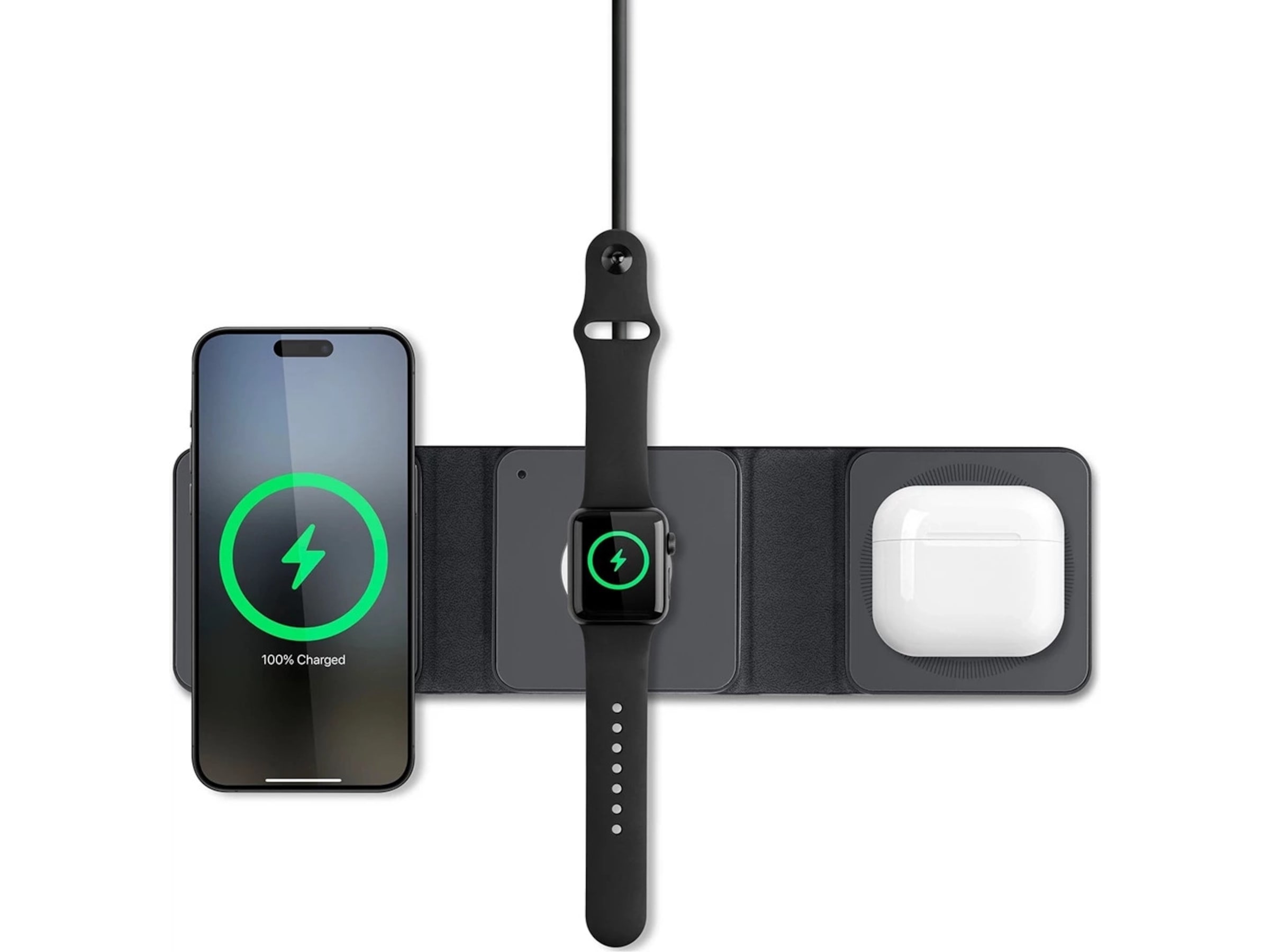 Andersson WSC Q2000 Qi Magnetisk 3-i-1 trådløs oplader Trådløs oplader