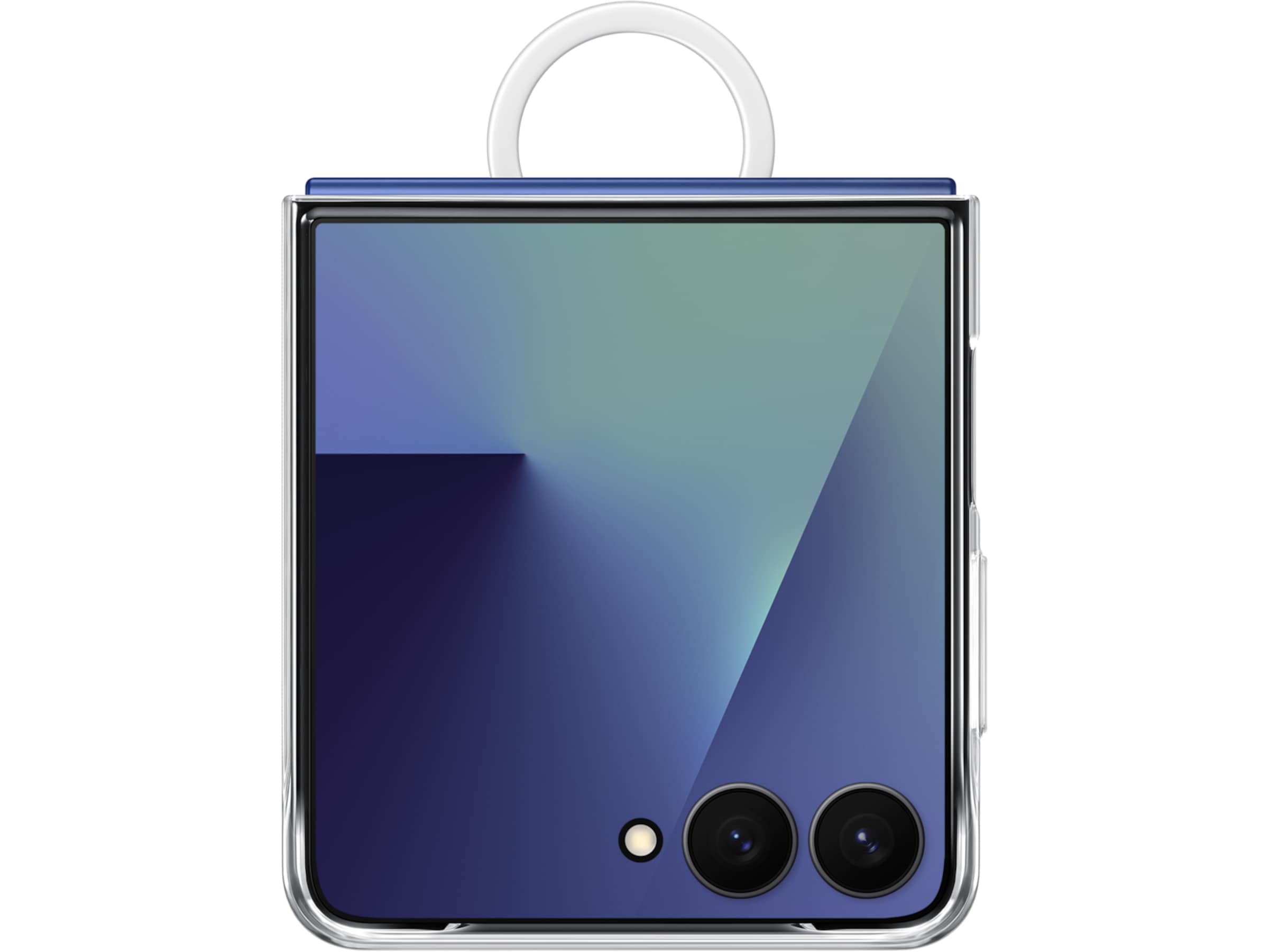 Samsung Galaxy Z Flip7 Ring Silikone cover (gennemsigtig) Mobilcover