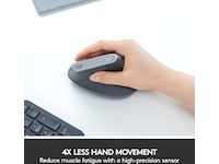 Logitech MX Vertical Trådløs Bluetooth Computermus Ergonomiske