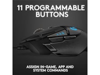 Logitech G502 HERO Gamingmus (sort) Gamingmus