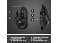 Logitech G502 HERO Gamingmus (sort) Gamingmus