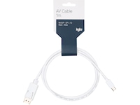MiniDP til Displayport kabel 1m (hvid) Monitor