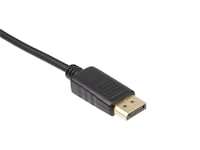 MiniDP til Displayport kabel 1m (sort) Monitor