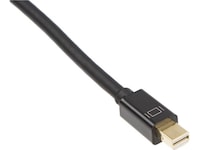 MiniDP til Displayport kabel 1m (sort) Monitor