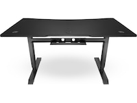 Svive Altair Gaming Desk mat sort med sorte sømme Gamingdesk