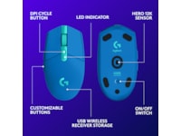 Logitech G305 LIGHTSPEED Trådløs Gamingmus (blå) Gamingmus