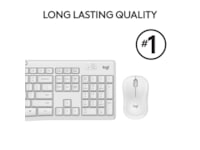 Logitech MK295 Silent Wireless Combo tastatur og mus (hvid) Mus & keyboards -kombinasjonspakker