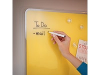 Leitz Cosy Glastavle - magnetisk whiteboardtavle 80x60 cm - varm gul Whiteboards