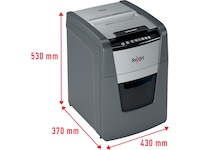 Rexel makulator Optimum AutoFeed+ 100X automatisk krydsklip P4 Makuleringsmaskiner