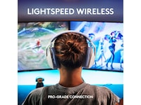 Logitech G435 LIGHTSPEED Trådløst Gaming Headset (hvid/blå) Gamingheadset