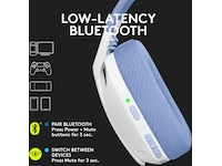 Logitech G435 LIGHTSPEED Trådløst Gaming Headset (hvid/blå) Gamingheadset
