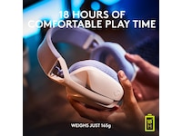 Logitech G435 LIGHTSPEED Trådløst Gaming Headset (hvid/blå) Gamingheadset