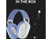 Logitech G435 LIGHTSPEED Trådløst Gaming Headset (hvid/blå) Gamingheadset