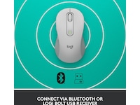 Logitech Signature M650 Large trådløs mus Offwhite Mus