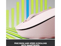 Logitech Signature M650 Medium  trådløs mus Pink Mus