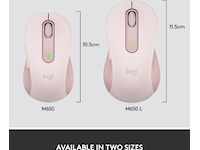 Logitech Signature M650 Medium  trådløs mus Pink Mus