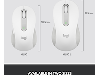 Logitech Signature M650 Medium  trådløs mus Offwhite Mus