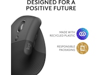 Logitech Lift Vertikal Venstre mus (graphite) Mus