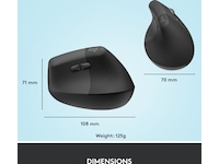 Logitech Lift Vertikal mus (graphite) Mus